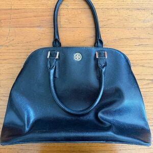 Tory Burch Robinson Dome Leather Satchel